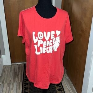 Sonoma love, peace and liberty graphic tee
